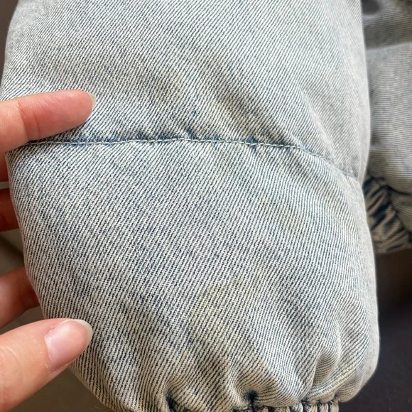 Alexander Wang Denim Cropped Puffer - Picture 15 of 16